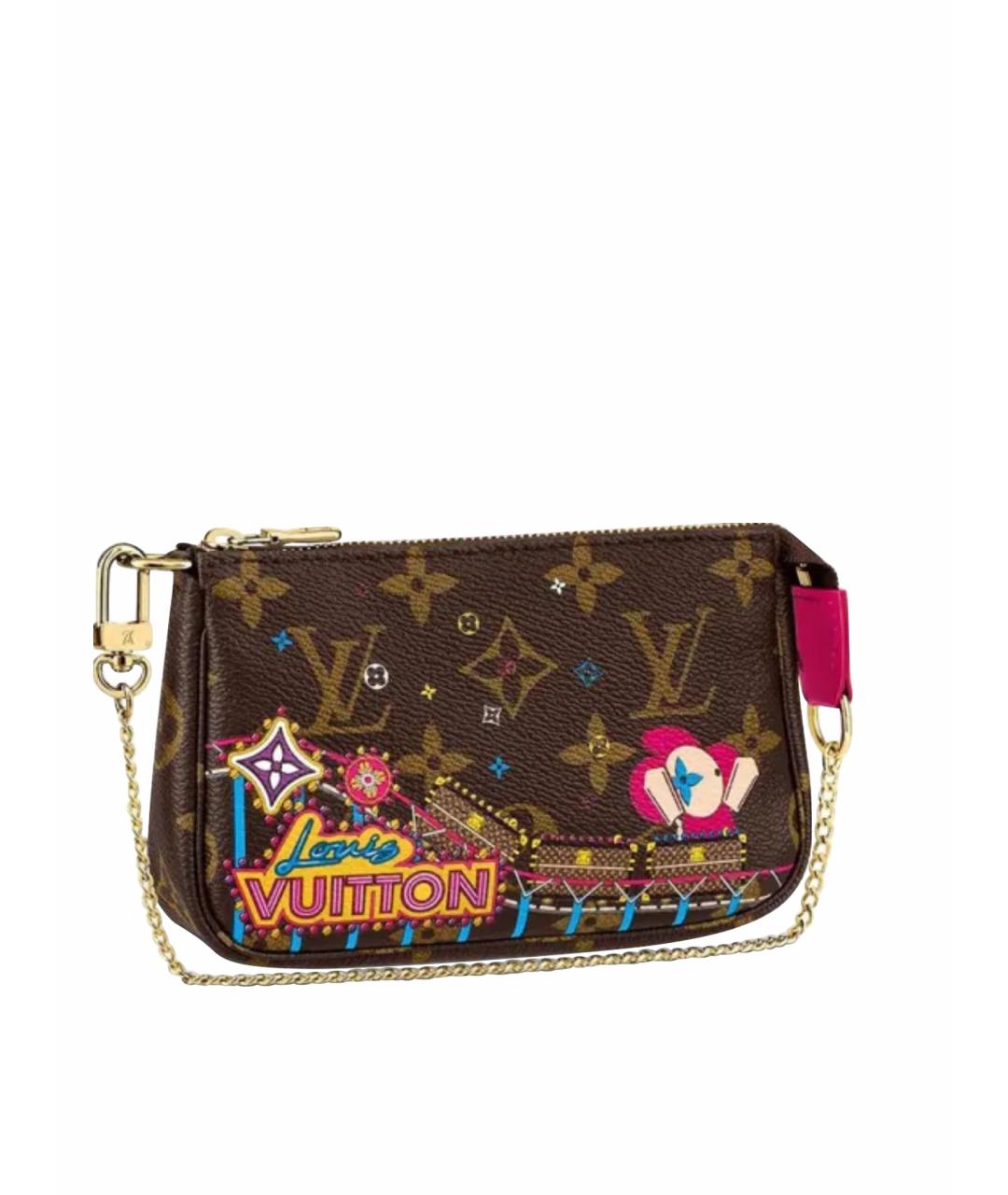 LOUIS VUITTON Коричневая сумка с короткими ручками, фото 1