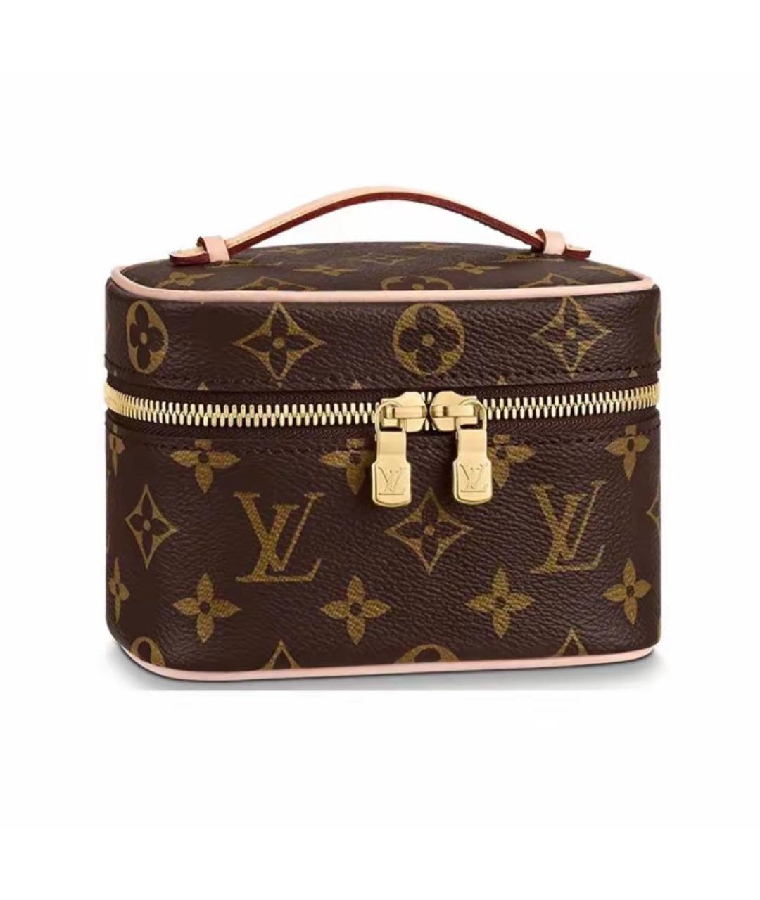 LOUIS VUITTON Коричневая косметичка из искусственной кожи, фото 1
