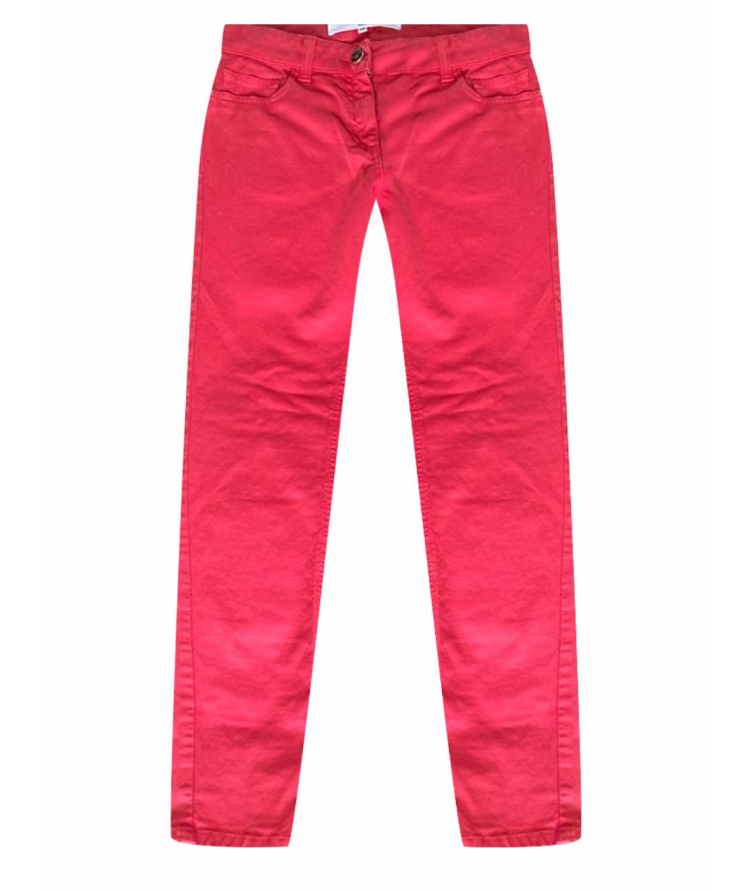 ELISABETTA FRANCHI Хлопко-эластановые прямые джинсы, фото 1