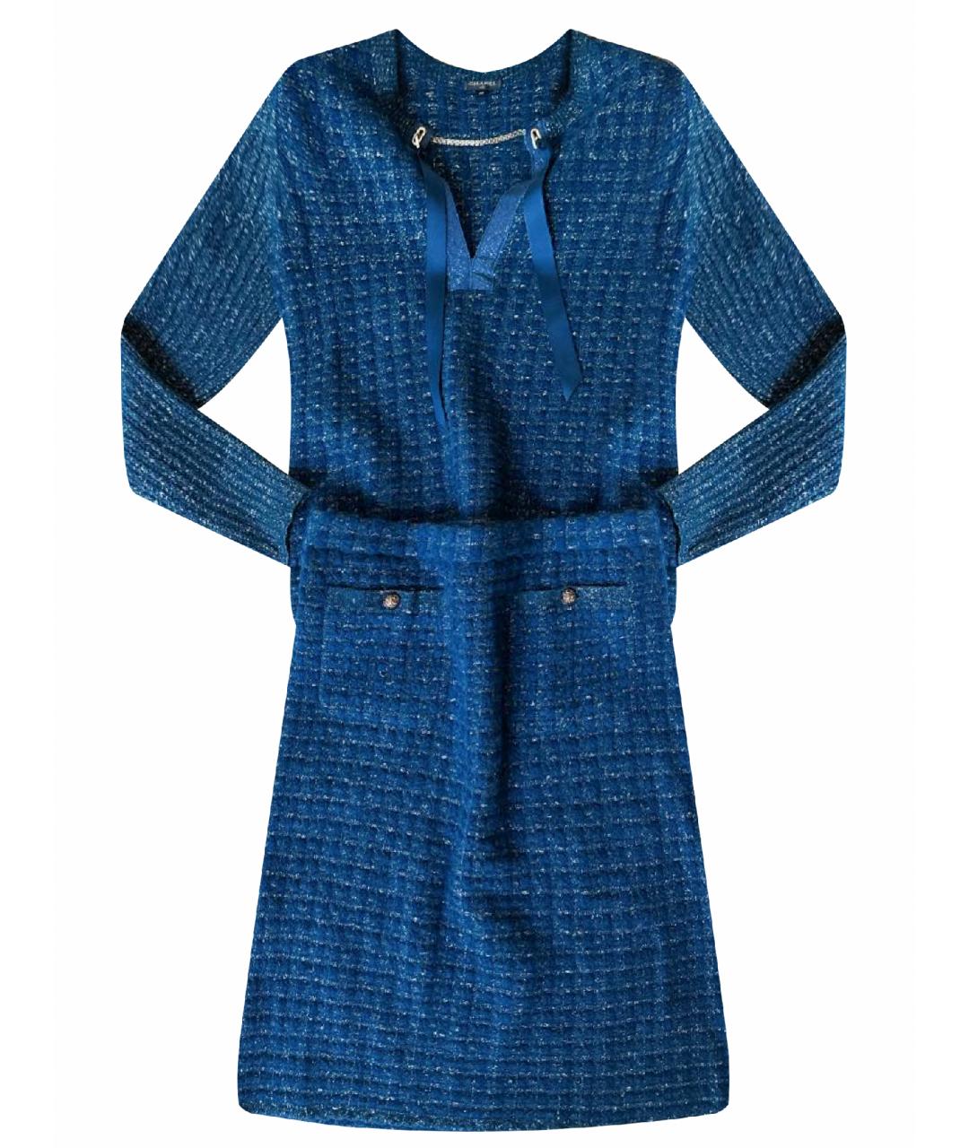 CHANEL Синий вискозный костюм с юбками, фото 1