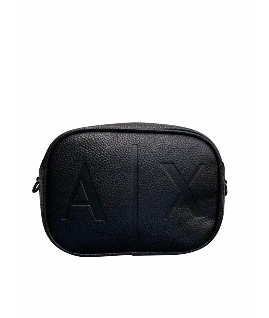 ARMANI EXCHANGE Черная сумка через плечо из искусственной кожи, фото 1