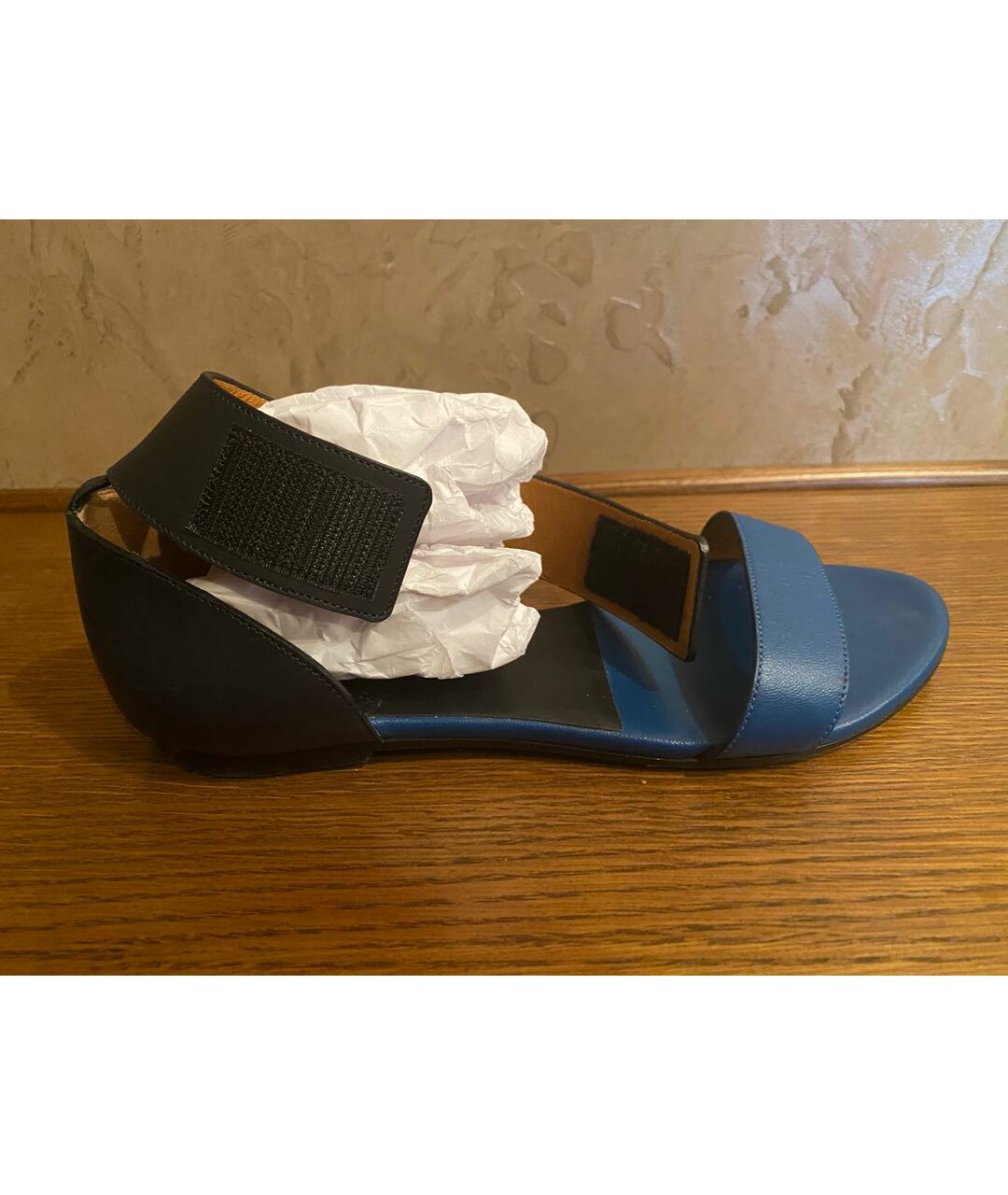 CHLOE Синие кожаные сандалии, фото 6