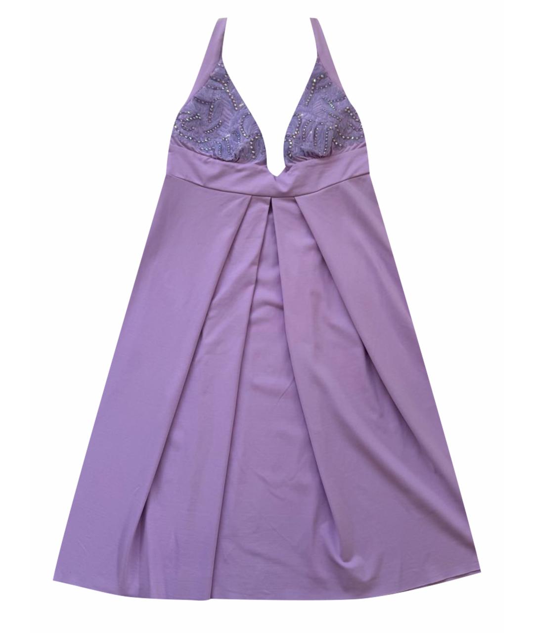 VDP Фиолетовое полиамидовое вечернее платье, фото 1