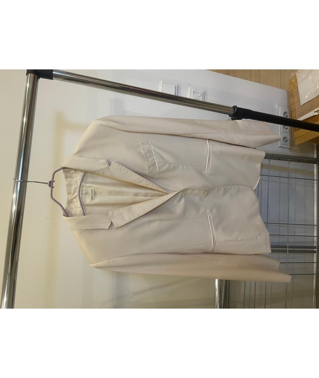 HERMES Белый шелковый жакет/пиджак, фото 6