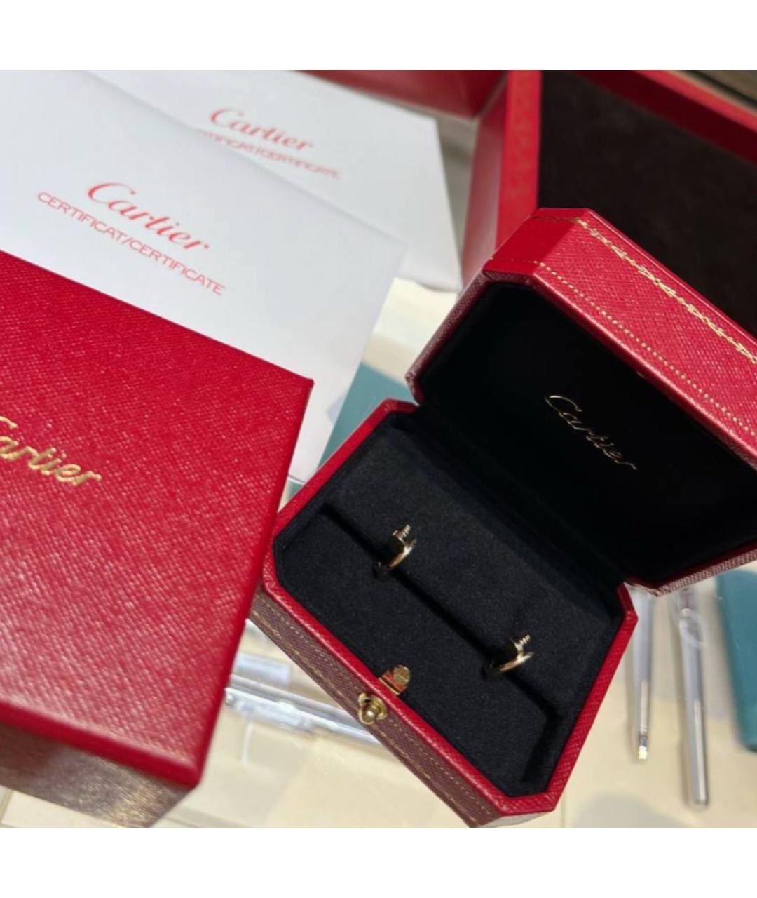 CARTIER Желтые серьги из желтого золота, фото 2