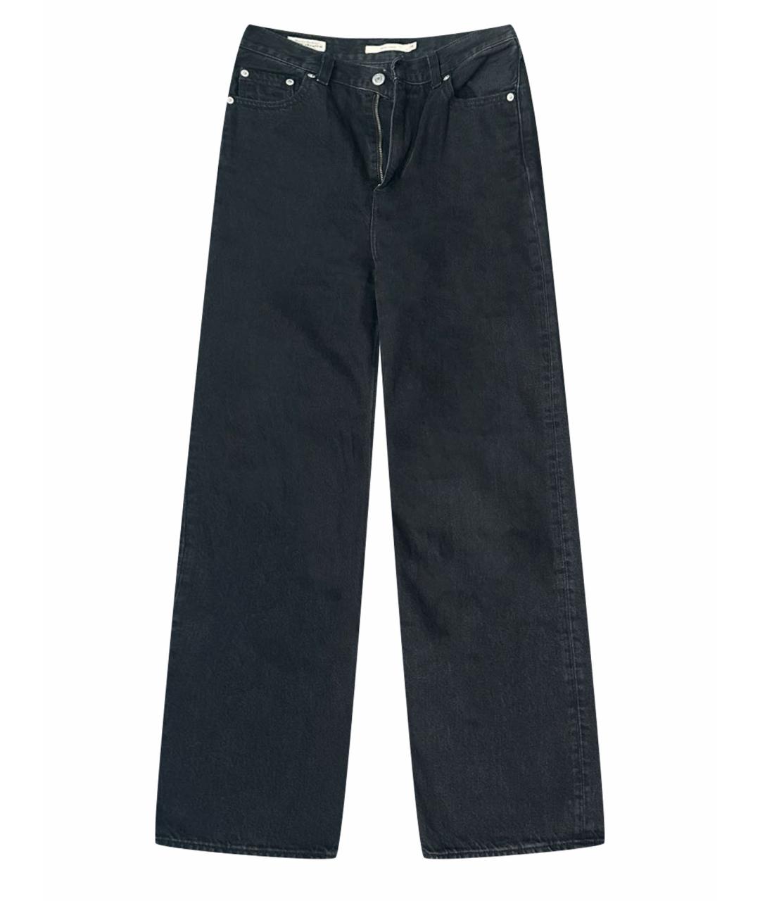 LEVI'S Черные хлопко-лиоцелловые прямые джинсы, фото 1
