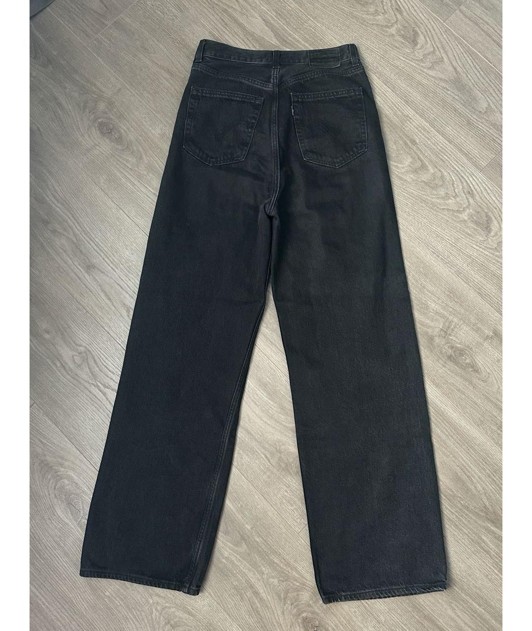 LEVI'S Черные хлопко-лиоцелловые прямые джинсы, фото 2