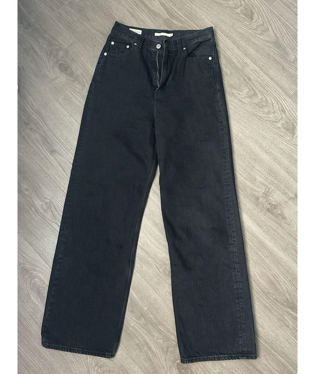LEVI'S Черные хлопко-лиоцелловые прямые джинсы, фото 4