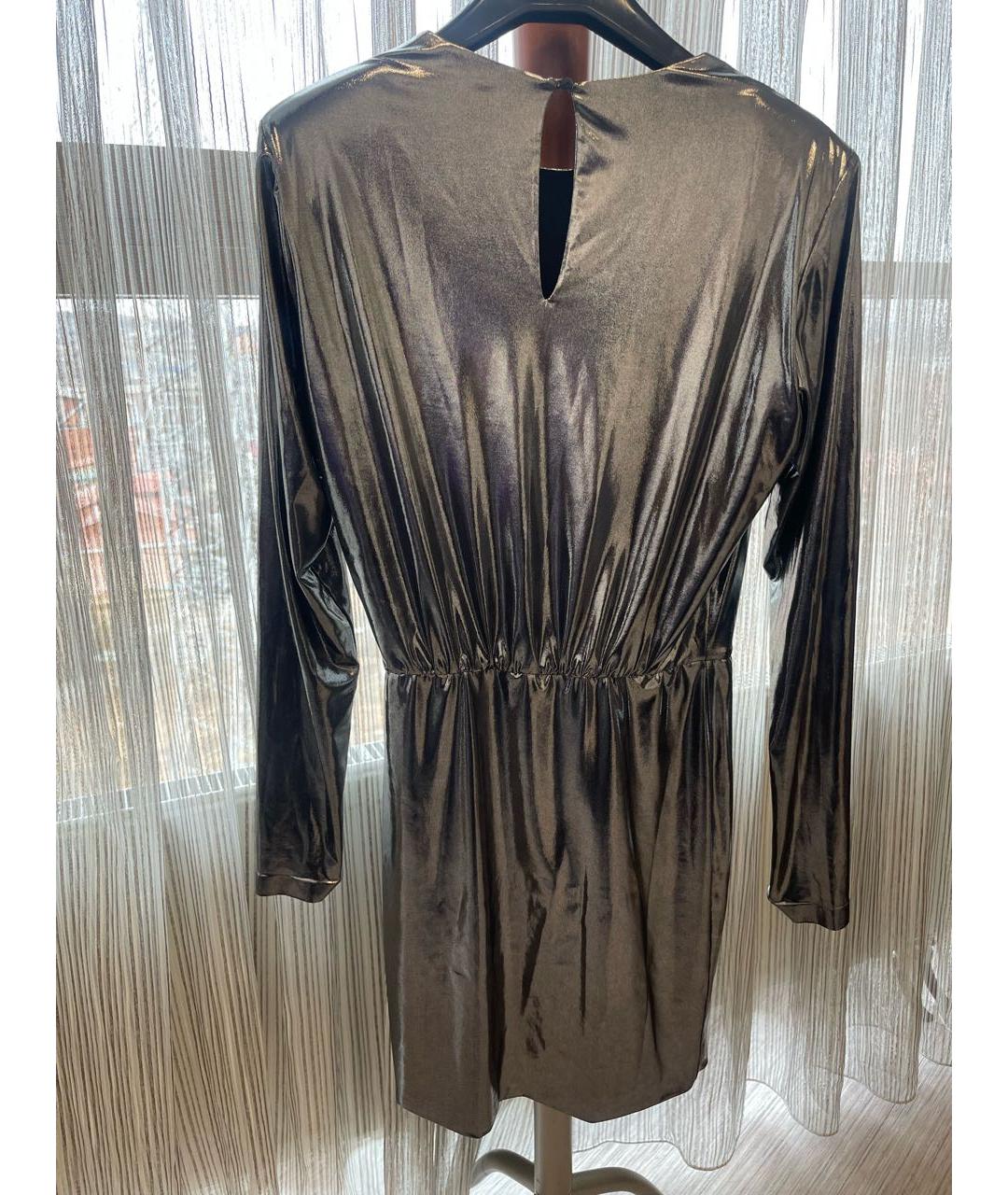 ALEXANDER TEREKHOV Серебряное полиэстеровое коктейльное платье, фото 2