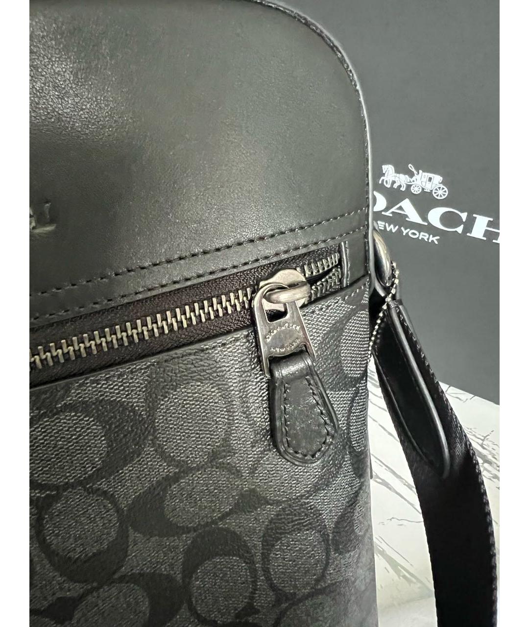COACH Черная сумка на плечо, фото 6