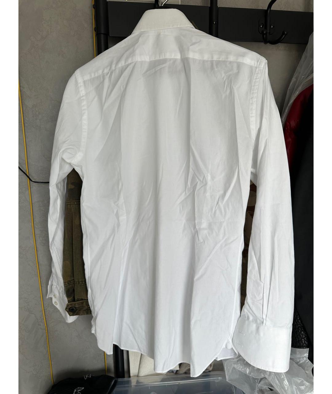 TOM FORD Белая хлопковая классическая рубашка, фото 2