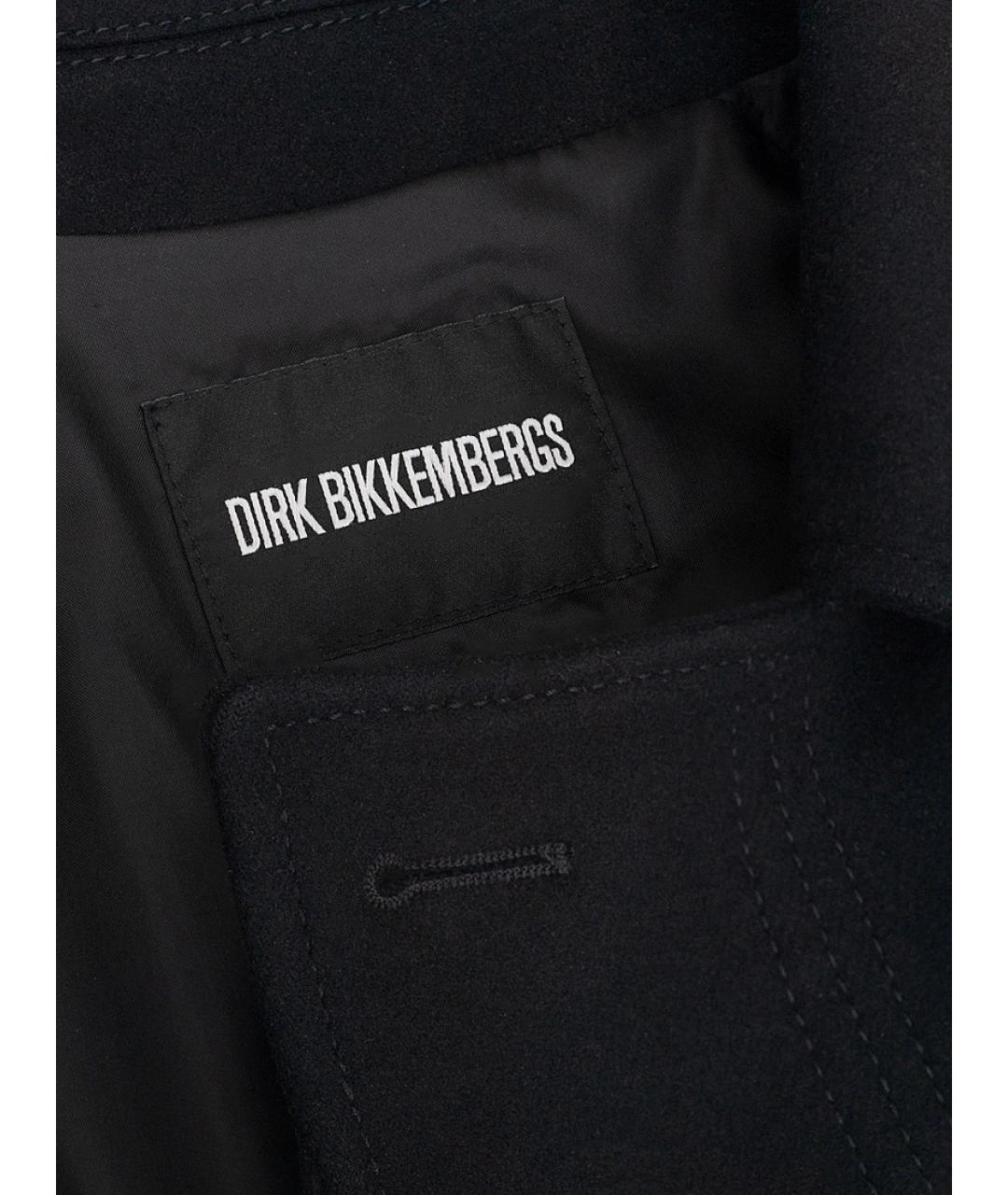 BIKKEMBERGS Черная шерстяная куртка, фото 3