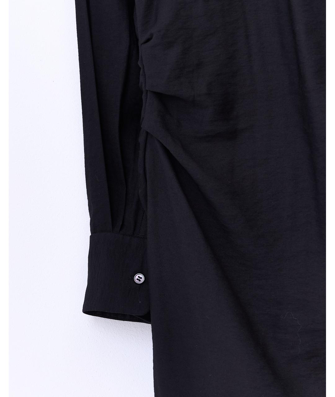 JACQUEMUS Черное льняное повседневное платье, фото 6