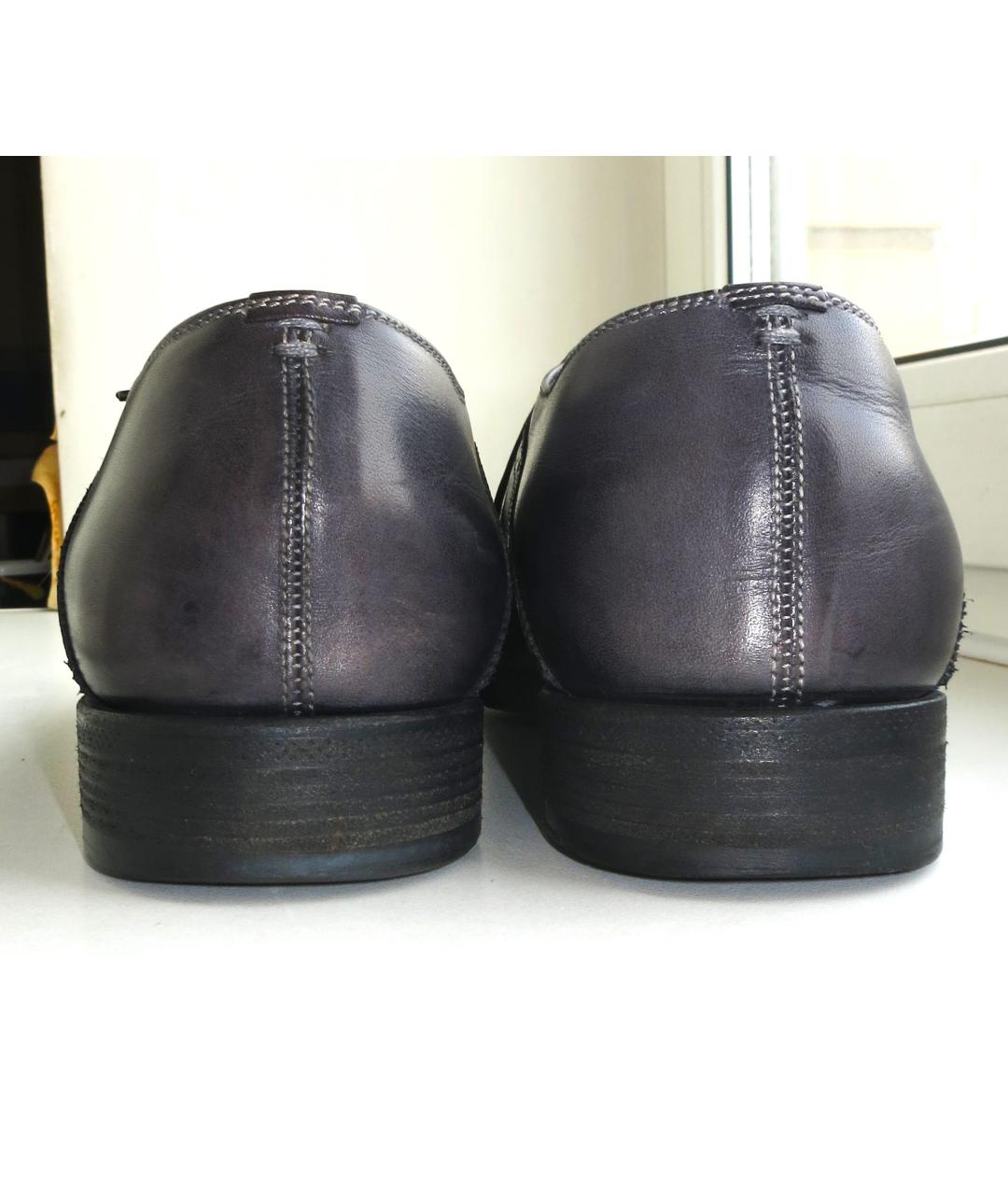 SERGIO ROSSI Серые кожаные туфли, фото 7