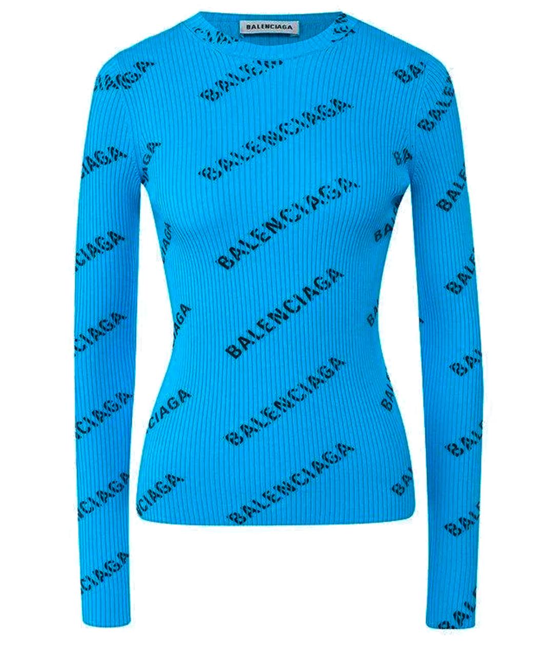 BALENCIAGA Синий джемпер / свитер, фото 1