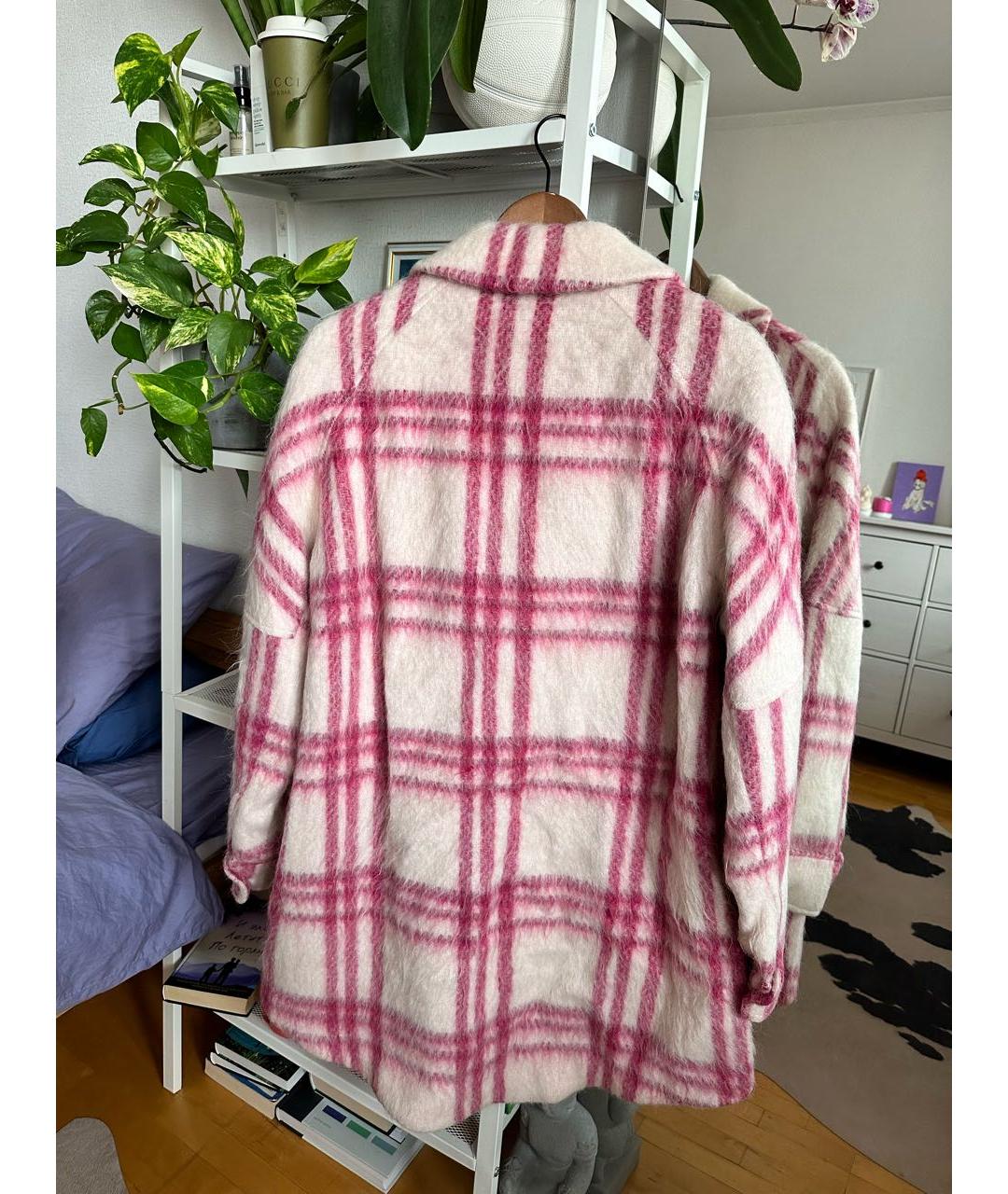 WOOLRICH Розовое шерстяное пальто, фото 2