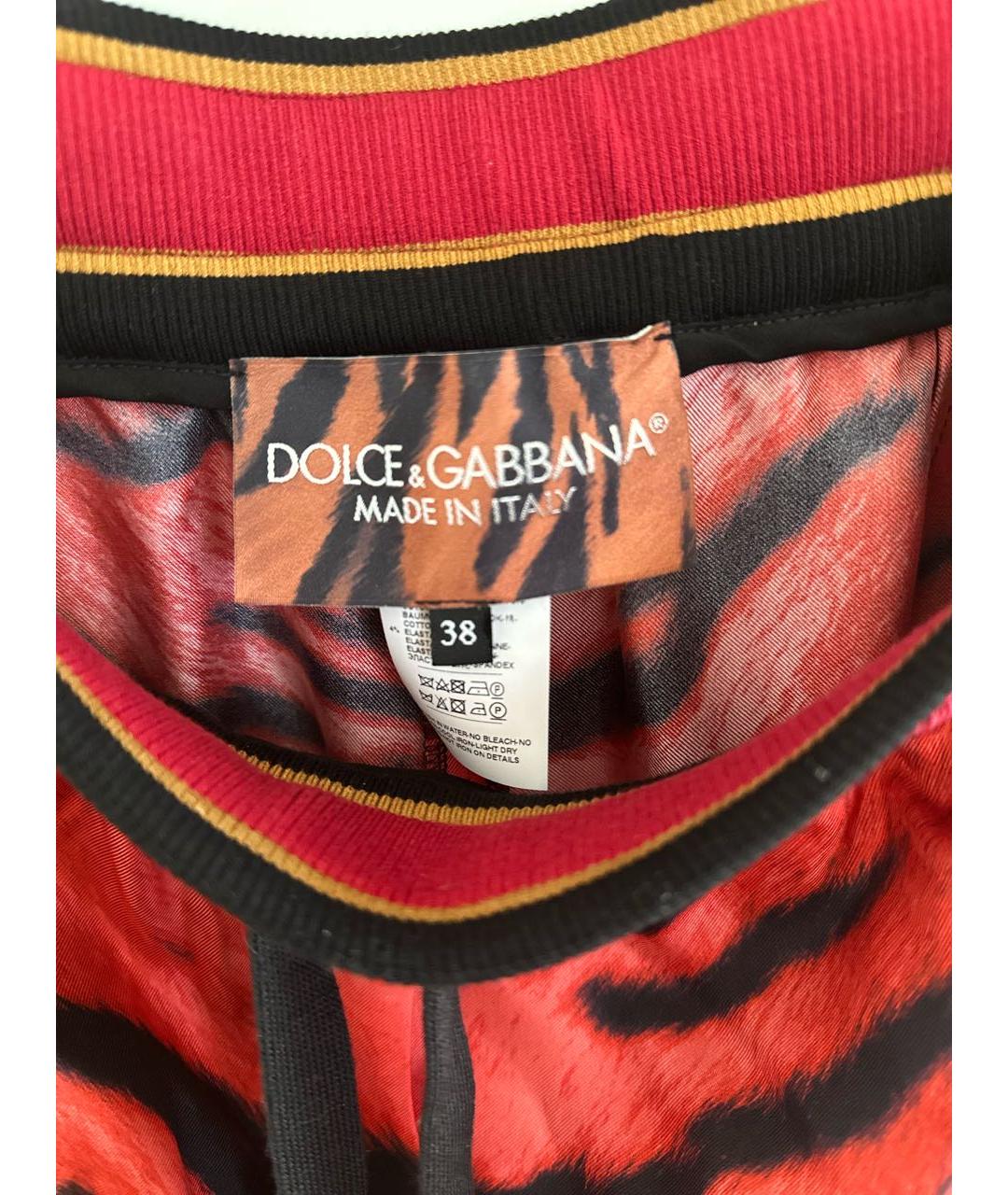 DOLCE&GABBANA Мульти шелковые спортивные брюки и шорты, фото 3