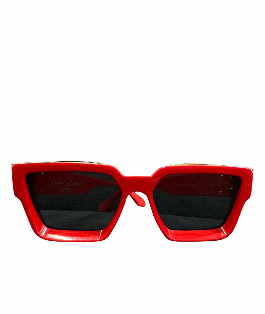 LOUIS VUITTON PRE-OWNED Красные пластиковые солнцезащитные очки, фото 1