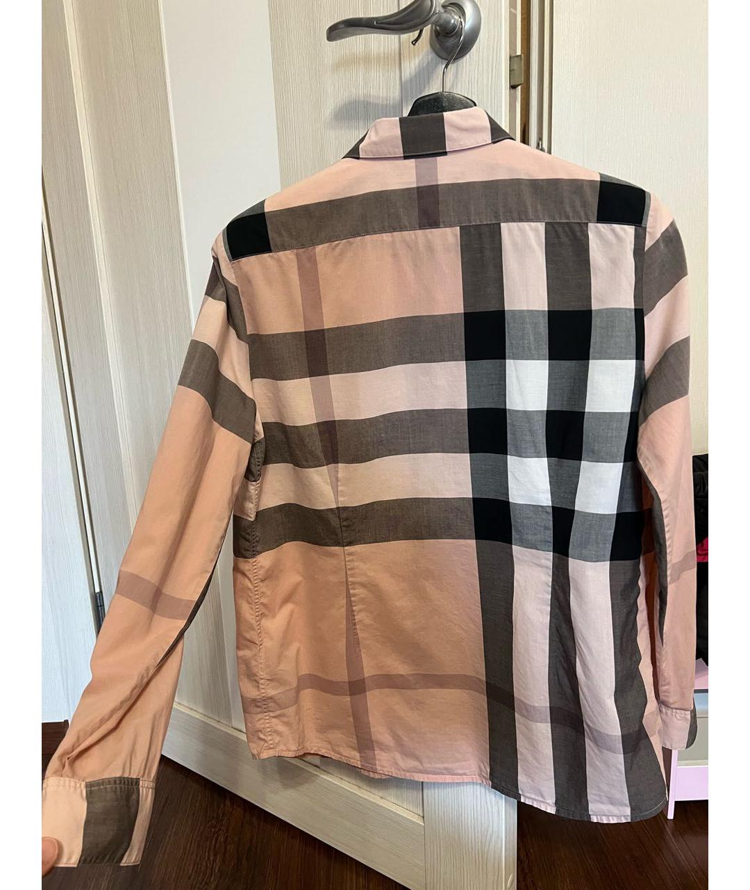BURBERRY Бежевая хлопковая рубашка, фото 2