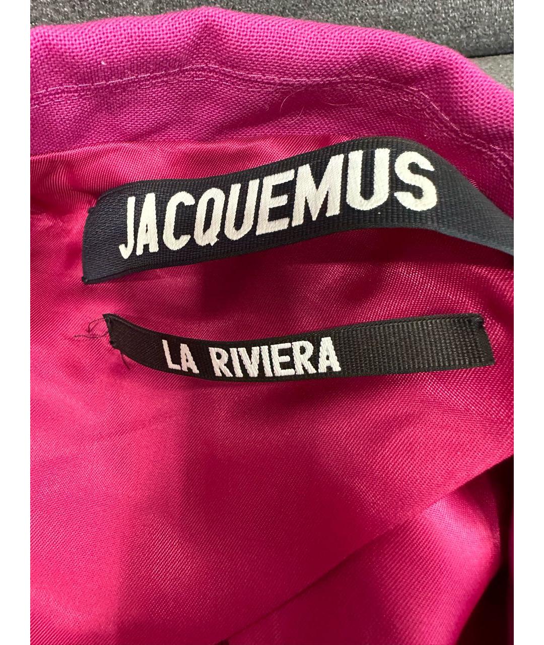 JACQUEMUS Фуксия шерстяной жакет/пиджак, фото 3