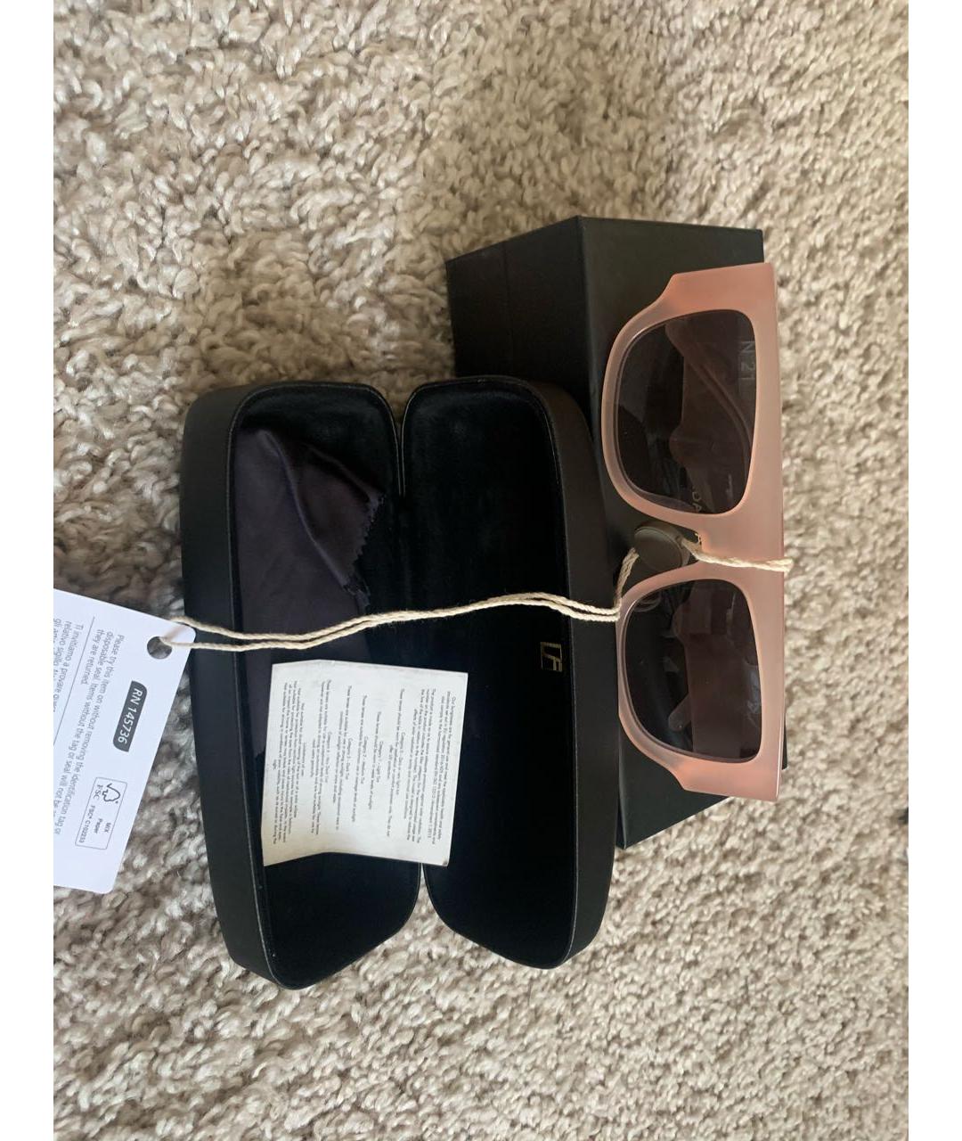 NO. 21 Розовые пластиковые солнцезащитные очки, фото 4