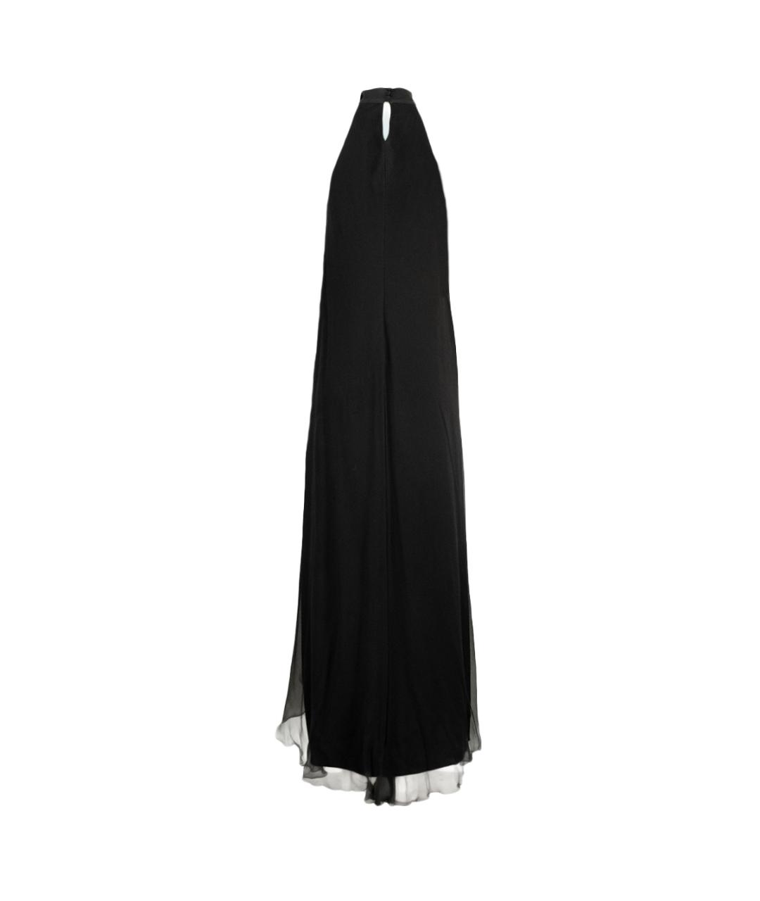 MOSCHINO Черное шелковое вечернее платье, фото 2