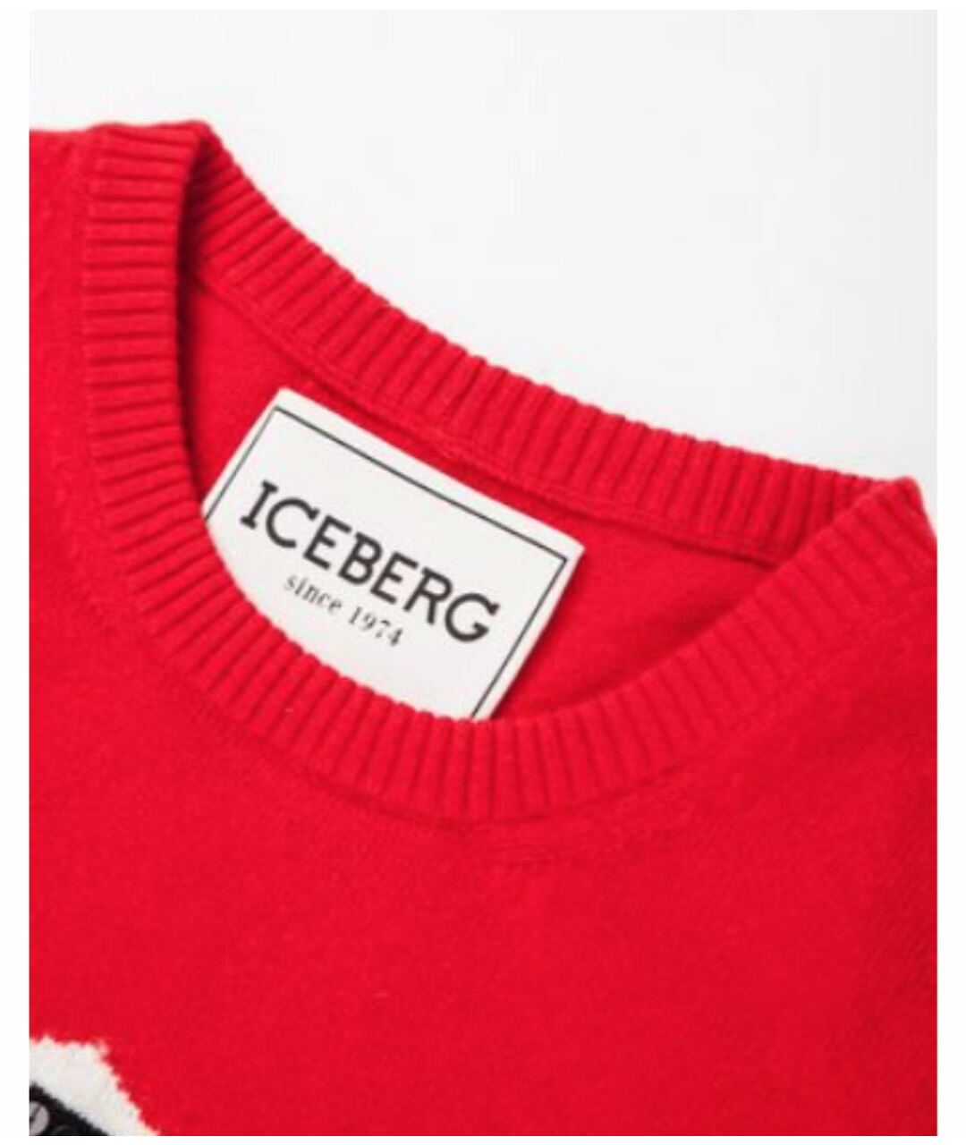 ICEBERG Красный шерстяной джемпер / свитер, фото 5