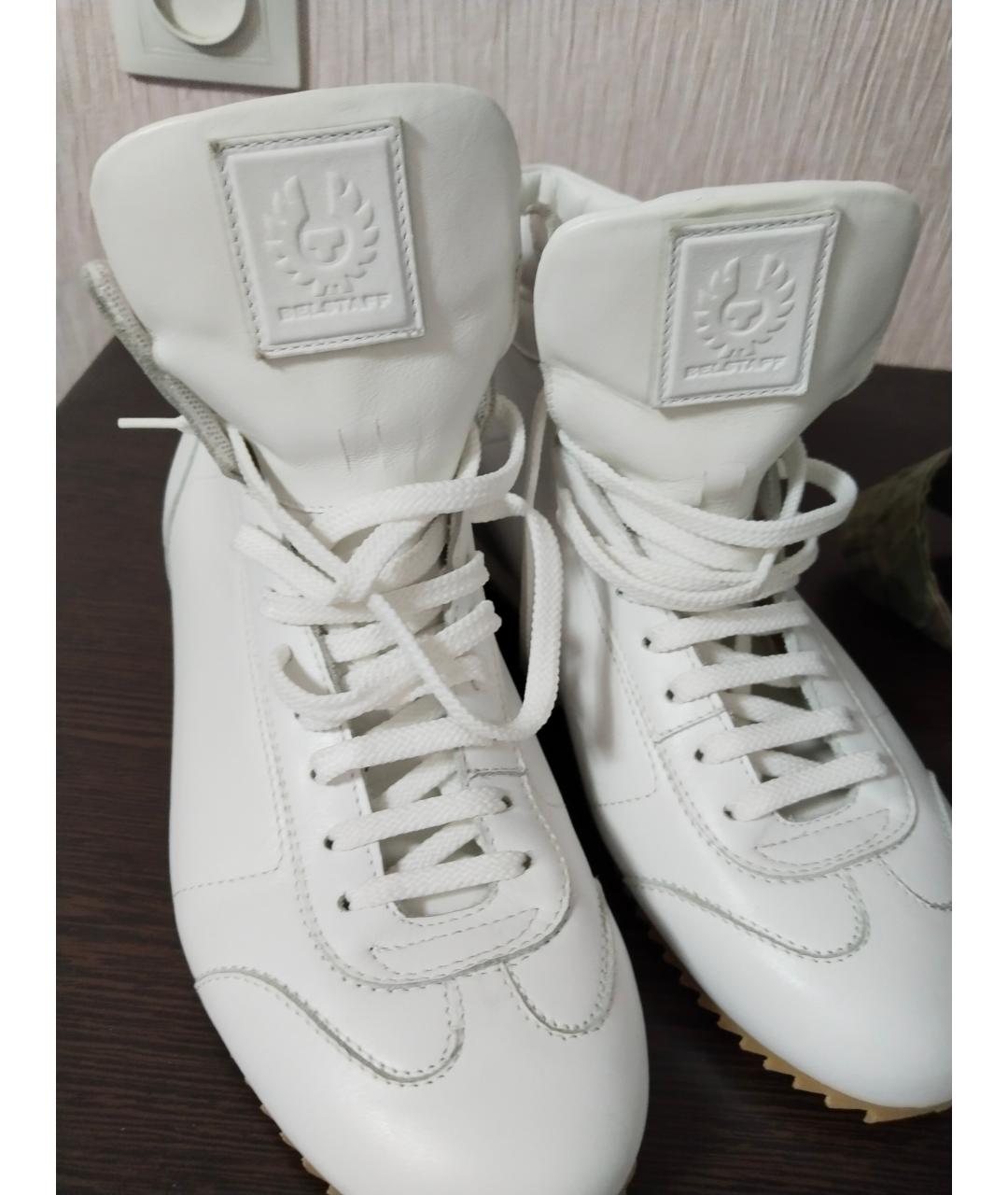 BELSTAFF Белые кожаные кроссовки, фото 2