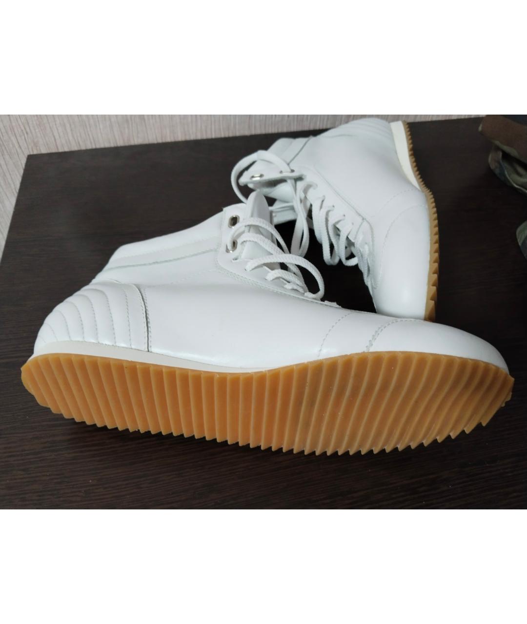 BELSTAFF Белые кожаные кроссовки, фото 5