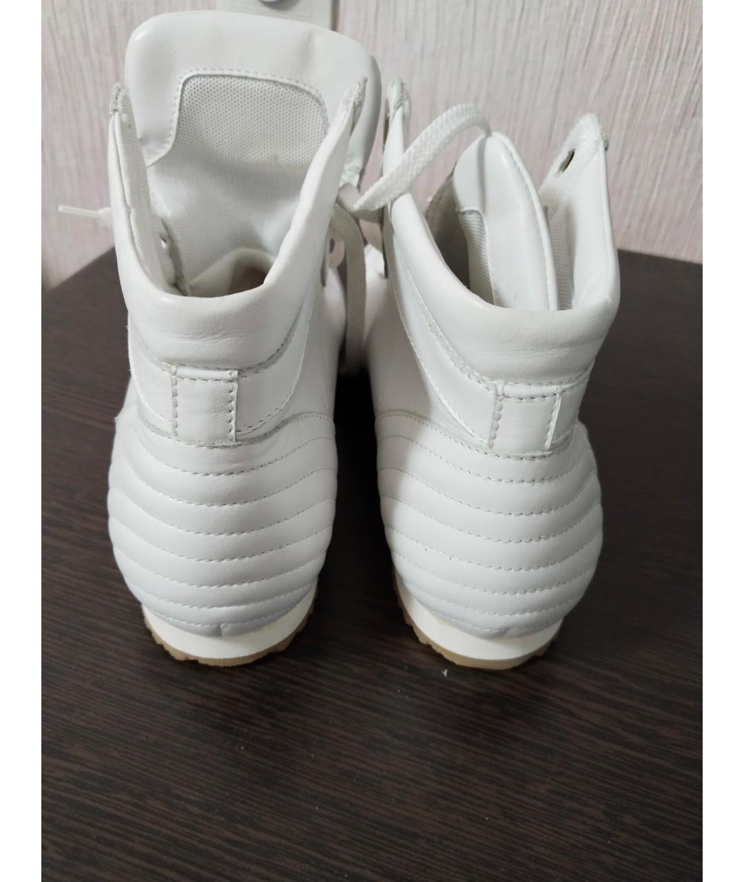 BELSTAFF Белые кожаные кроссовки, фото 4
