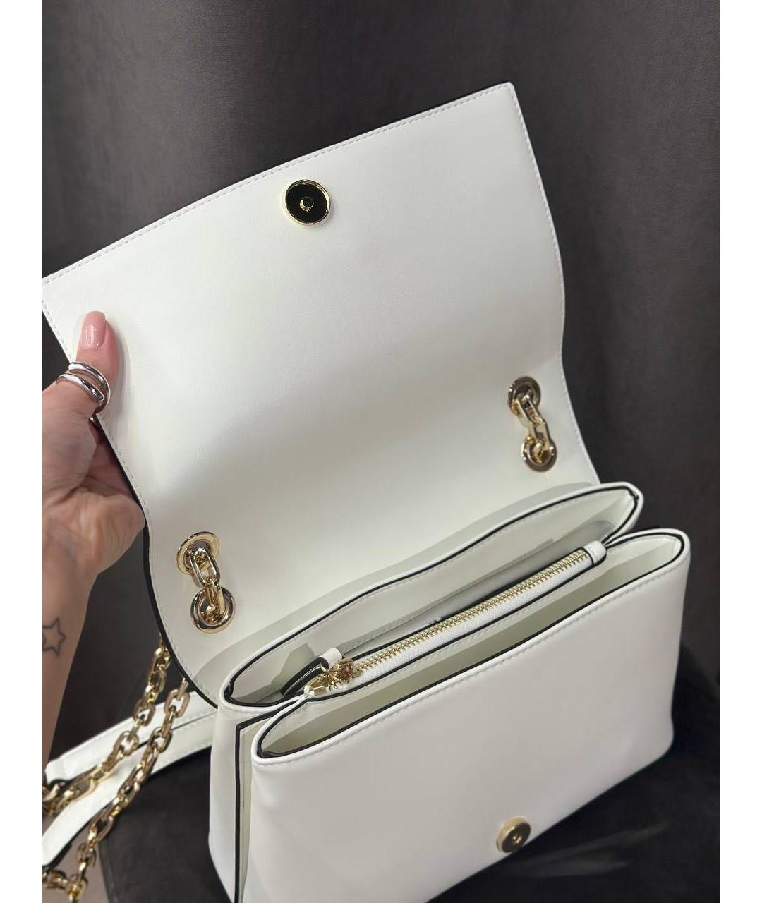 TWIN-SET Белая сумка через плечо из искусственной кожи, фото 3