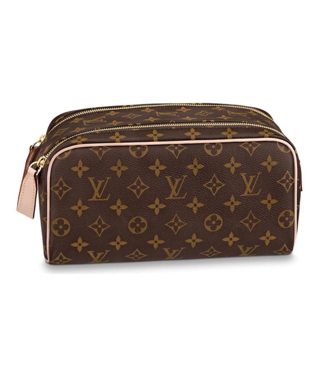 LOUIS VUITTON PRE-OWNED Коричневая косметичка, фото 5