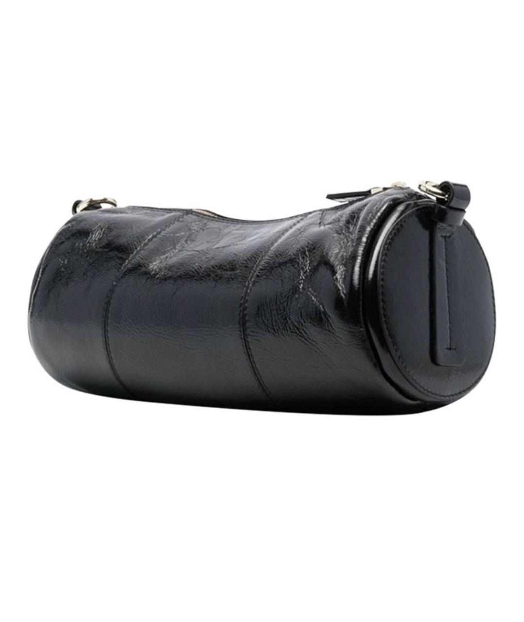 MANU ATELIER Черная сумка с короткими ручками из лакированной кожи, фото 2