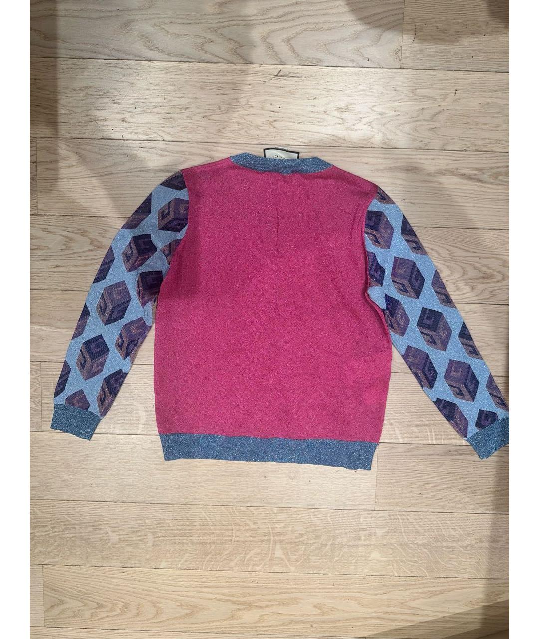GUCCI Розовый вискозный джемпер / свитер, фото 2