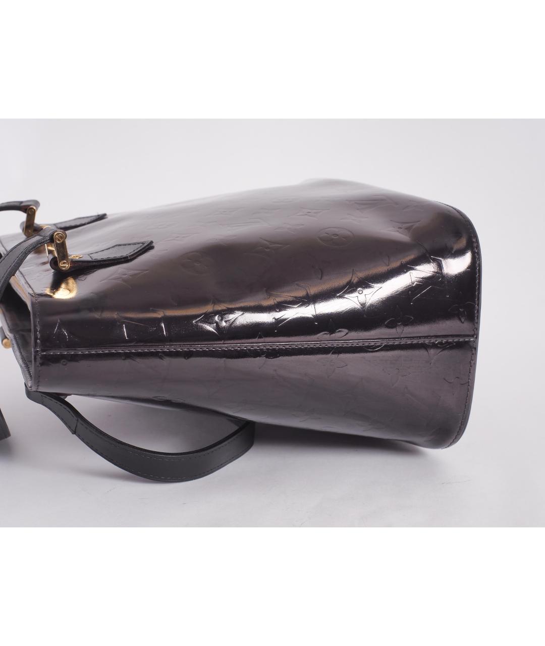 LOUIS VUITTON PRE-OWNED Черная кожаная сумка с короткими ручками, фото 6