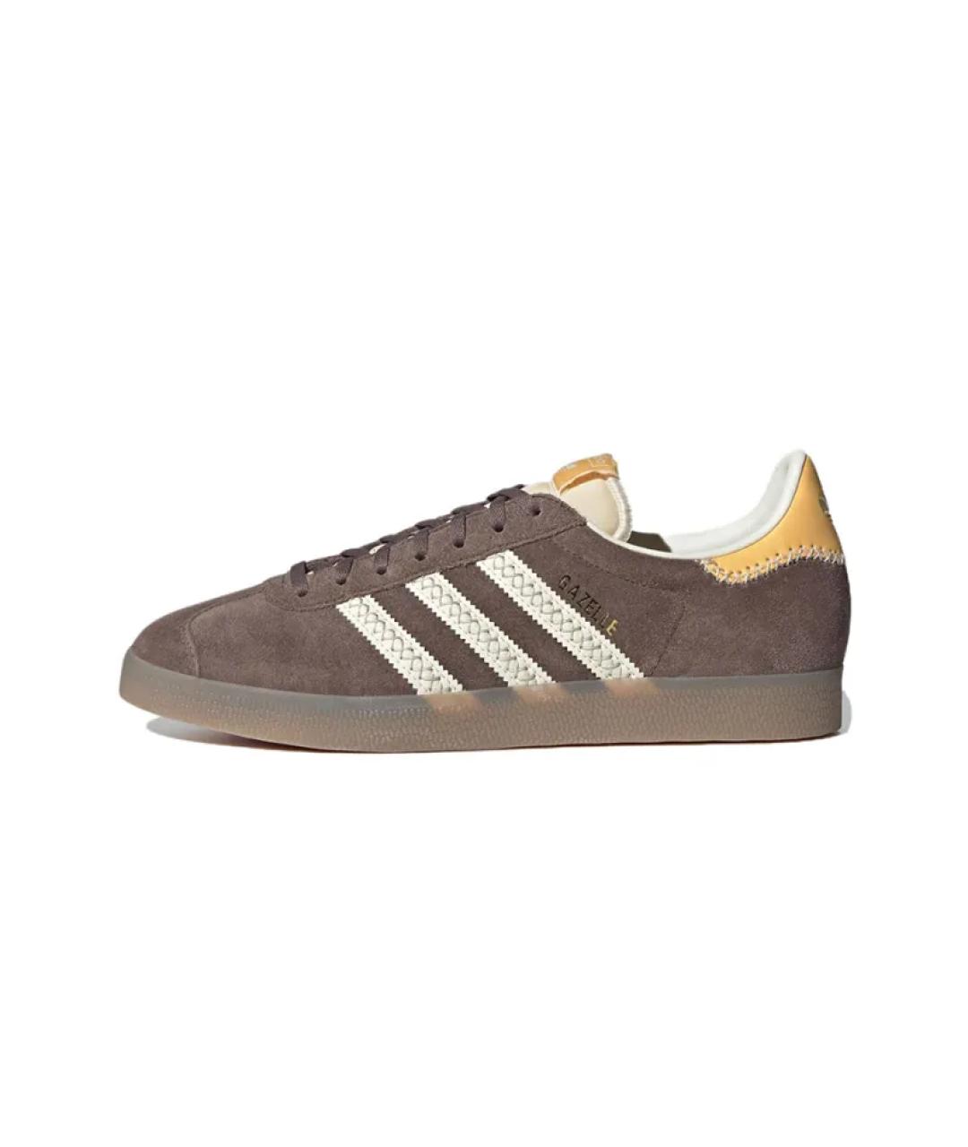 ADIDAS Коричневые замшевые кроссовки, фото 4