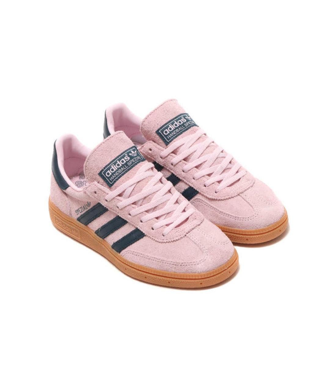 ADIDAS Розовые замшевые кроссовки, фото 2