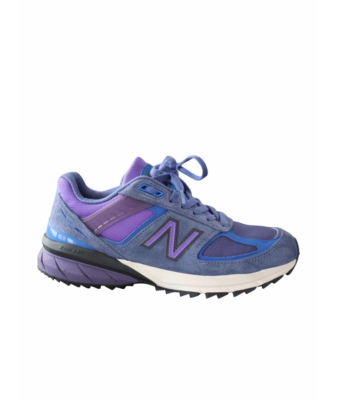 NEW BALANCE Фиолетовые замшевые кроссовки, фото 1