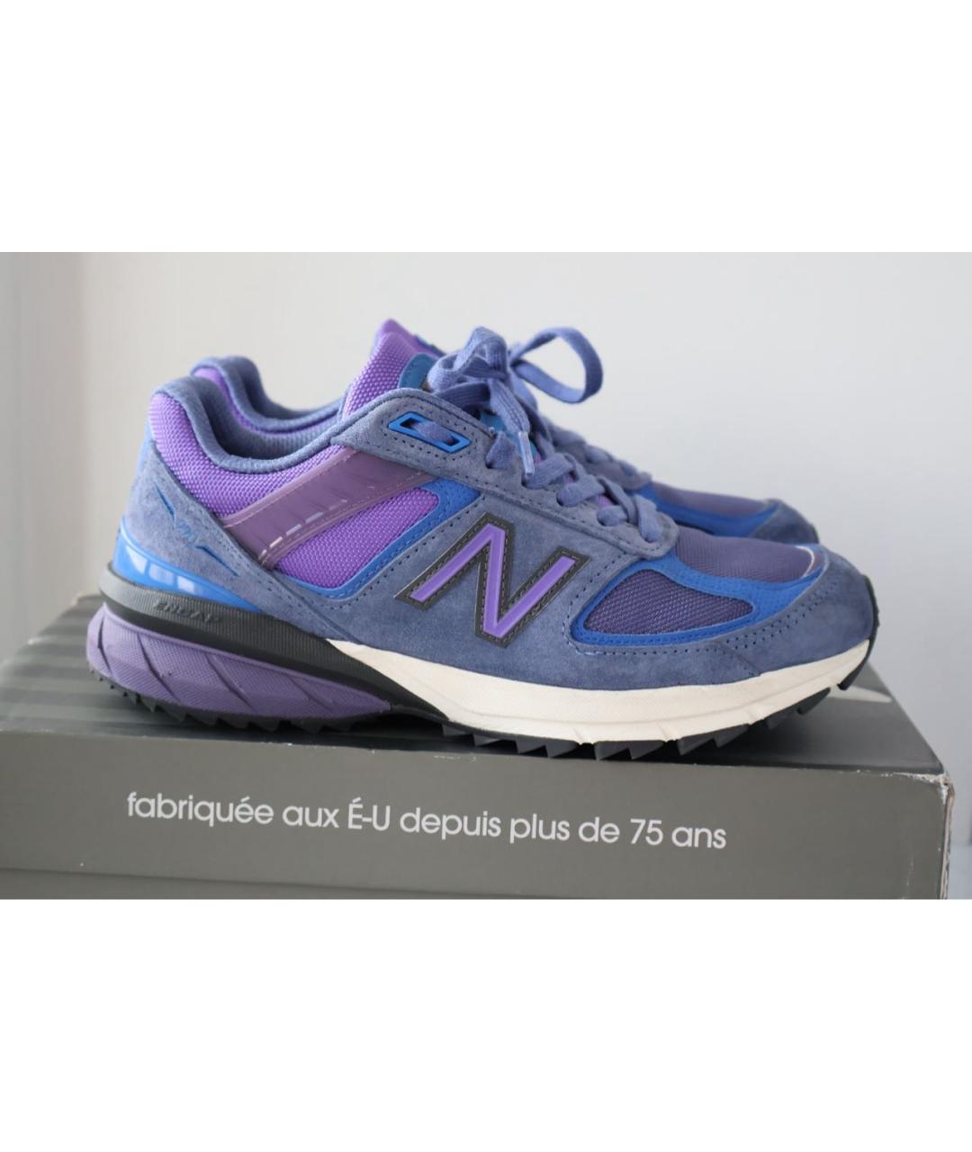 NEW BALANCE Фиолетовые замшевые кроссовки, фото 9