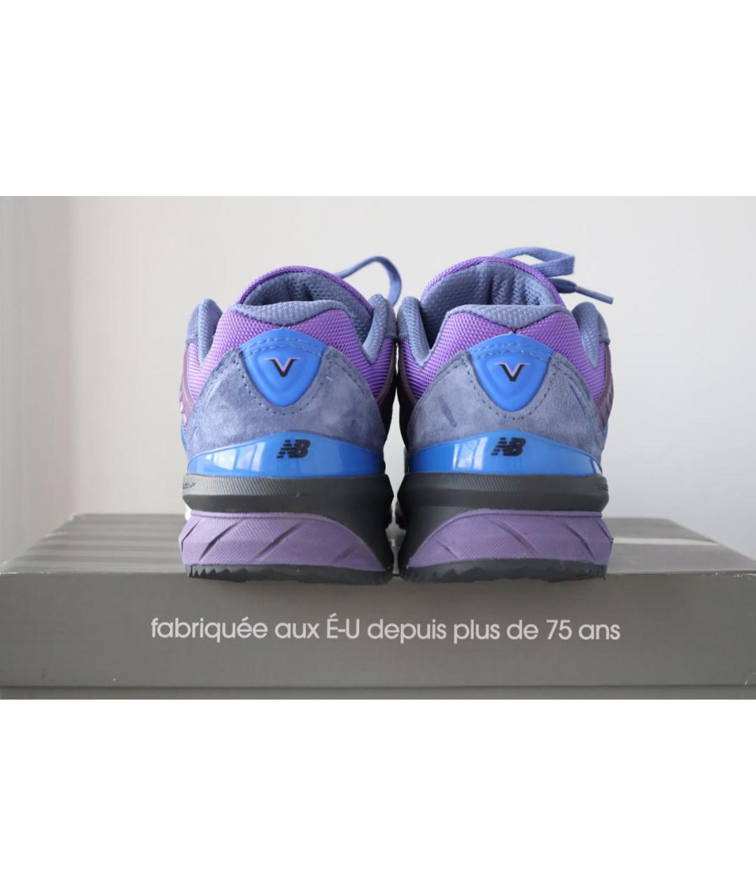 NEW BALANCE Фиолетовые замшевые кроссовки, фото 4