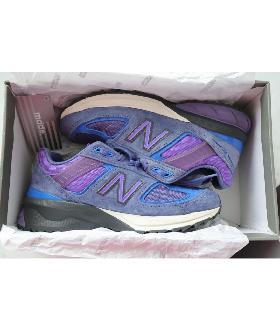 NEW BALANCE Фиолетовые замшевые кроссовки, фото 2