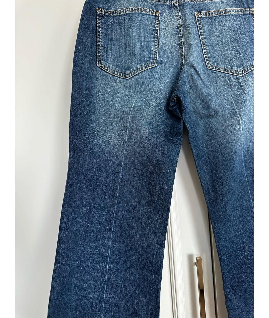 ESCADA Синие хлопковые прямые джинсы, фото 5