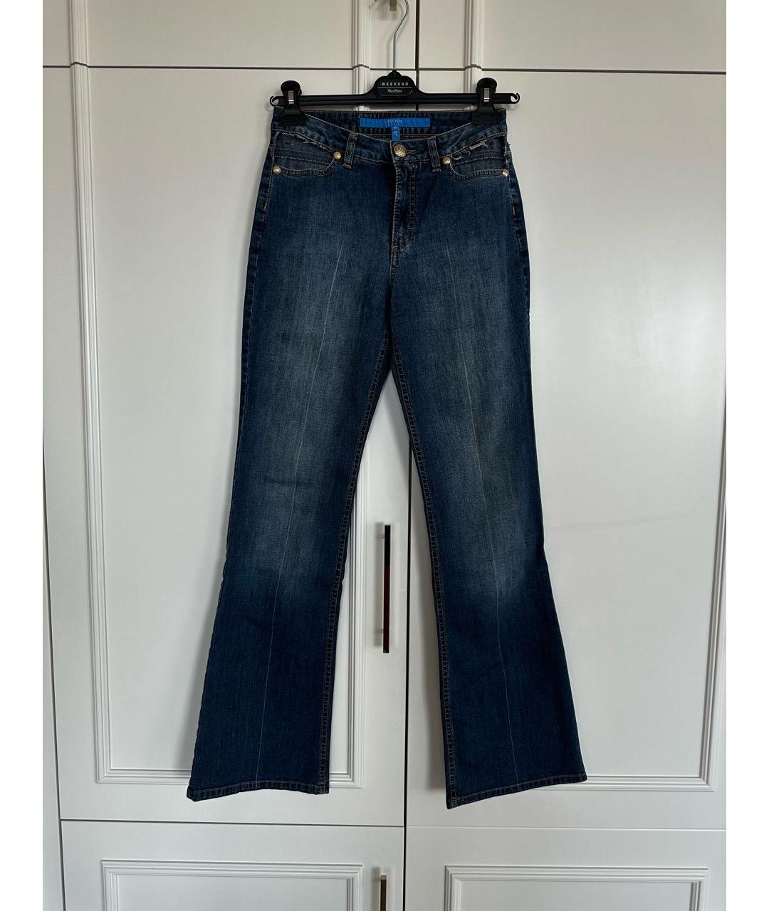 ESCADA Синие хлопковые прямые джинсы, фото 6