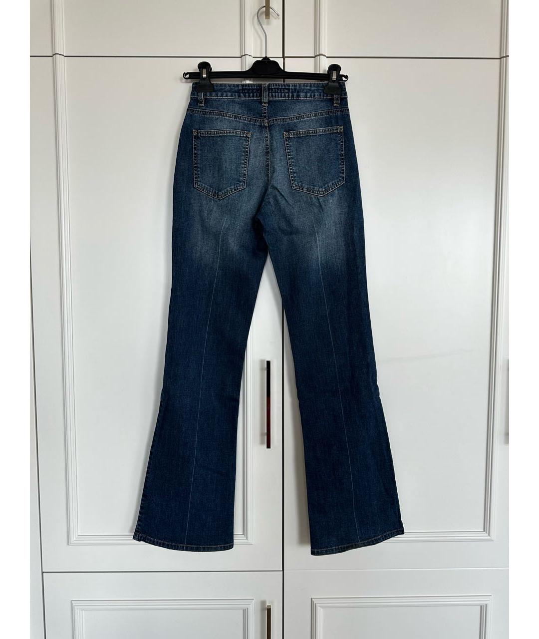 ESCADA Синие хлопковые прямые джинсы, фото 2