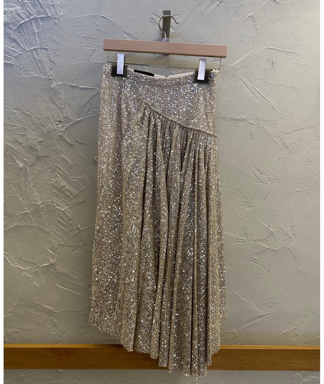 ROCHAS Серебрянный полиэстеровый костюм с юбками, фото 3