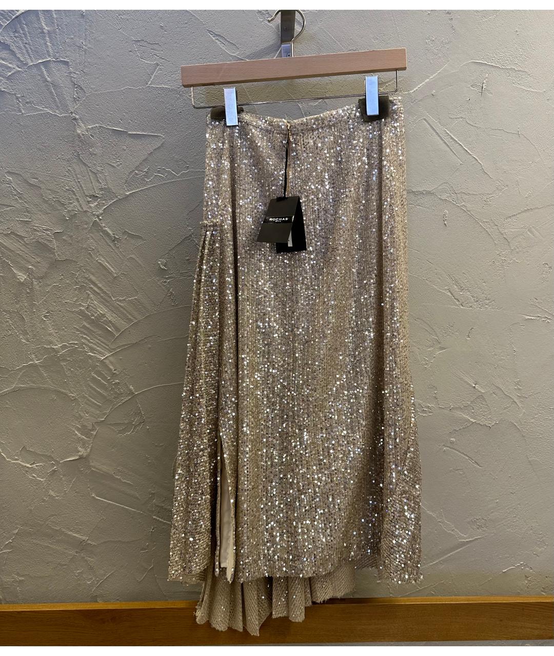 ROCHAS Серебрянный полиэстеровый костюм с юбками, фото 6