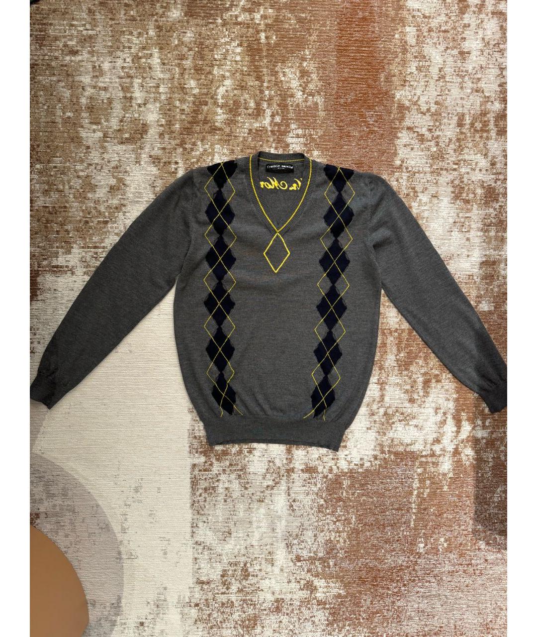 FRANKIE MORELLO Серый шерстяной джемпер / свитер, фото 6