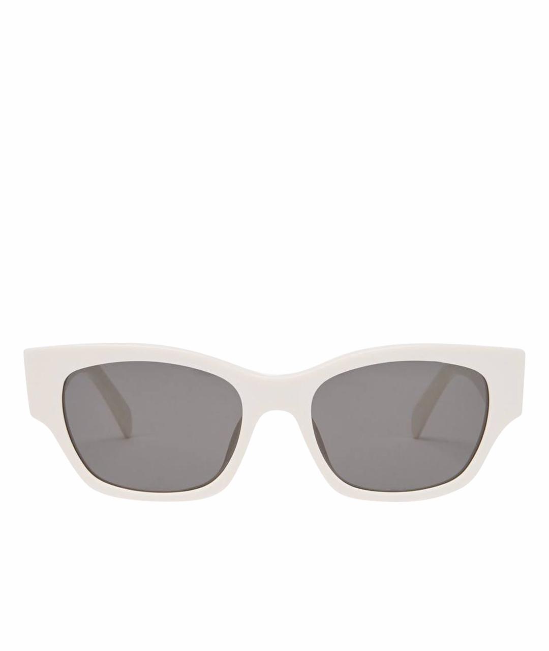 CELINE Белые пластиковые солнцезащитные очки, фото 1