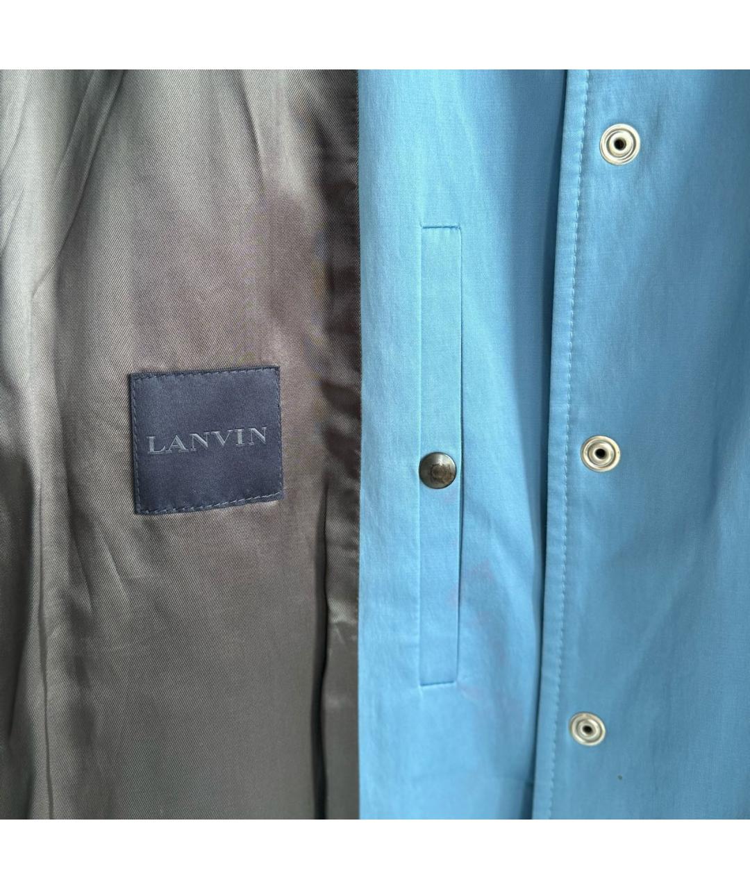 LANVIN Голубая вискозная куртка, фото 8