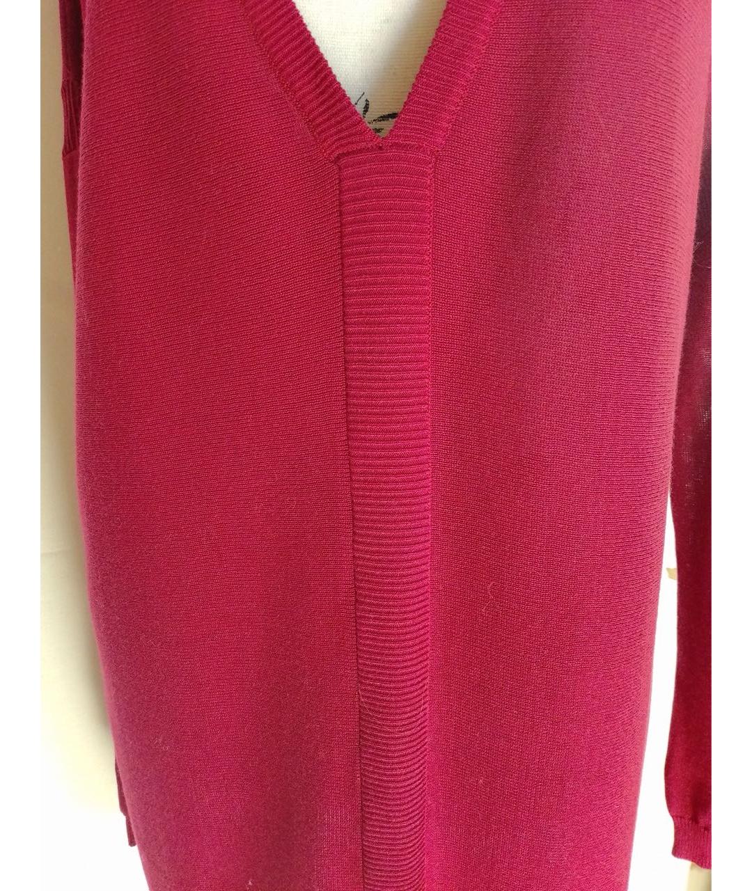 BARBARA BUI Бордовый хлопковый джемпер / свитер, фото 3